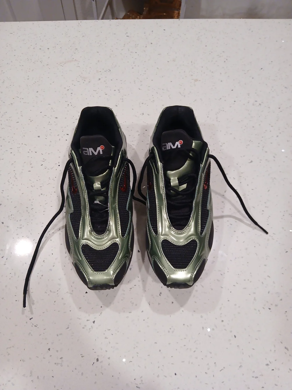Size 9 - Nike Air Max Muse Metallic Oil Green W